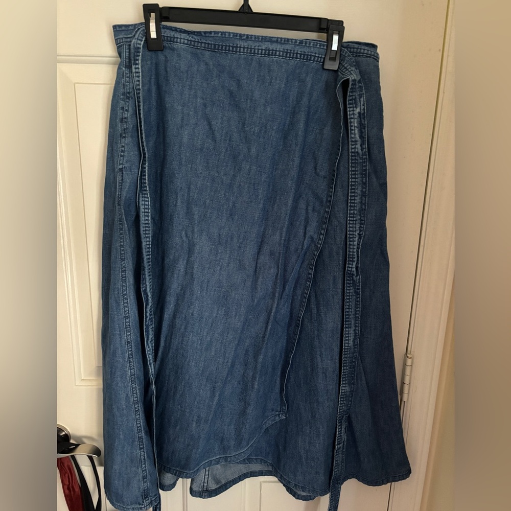 Denim wrap skirt GAP XL